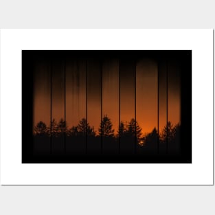 Trees Are The Cure - Sunset Silhouette Posters and Art